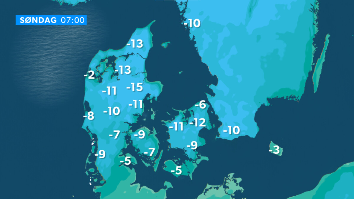Kuldechok Voldsom weekendkulde venter Vejret DR